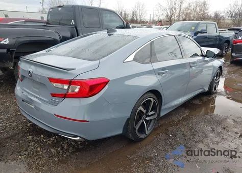 2022 Honda Accord Hybrid Sport из США, поврежденный, VIN 1HGCV3F20NA043622